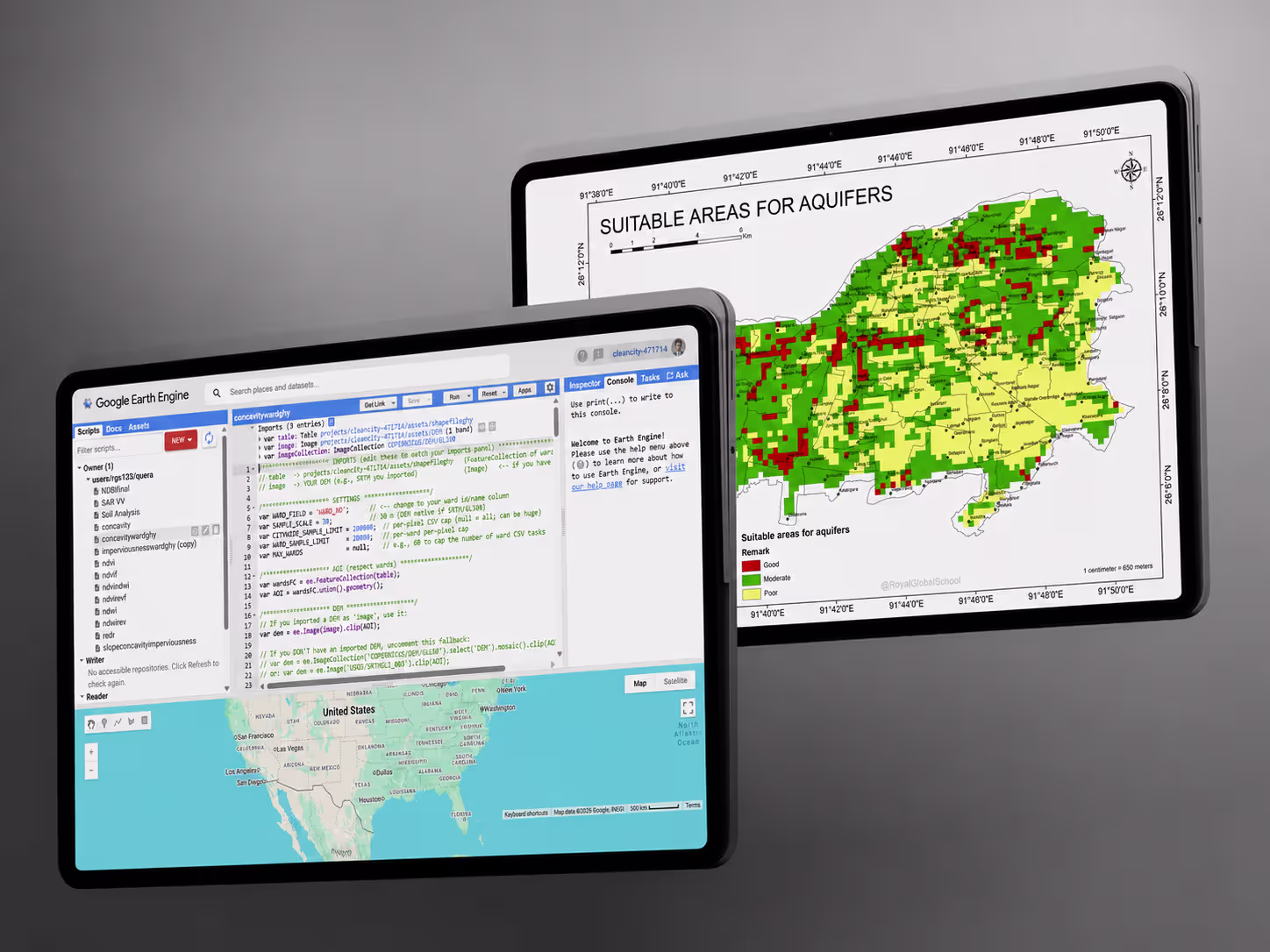 HydroScore ward map — all 60 Guwahati wards shaded by recharge-favourability score