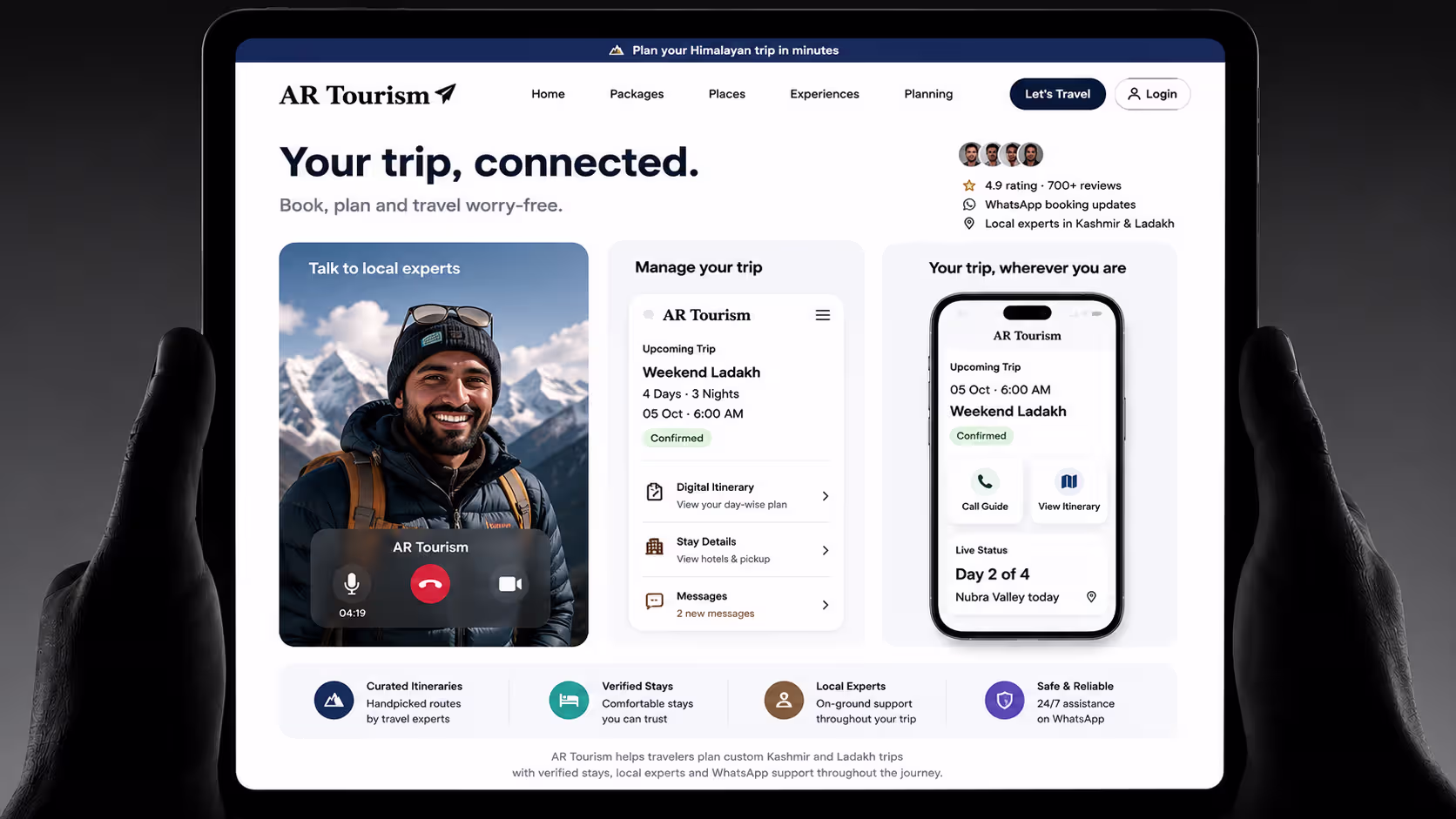 ARTourism — plan a trip / connect