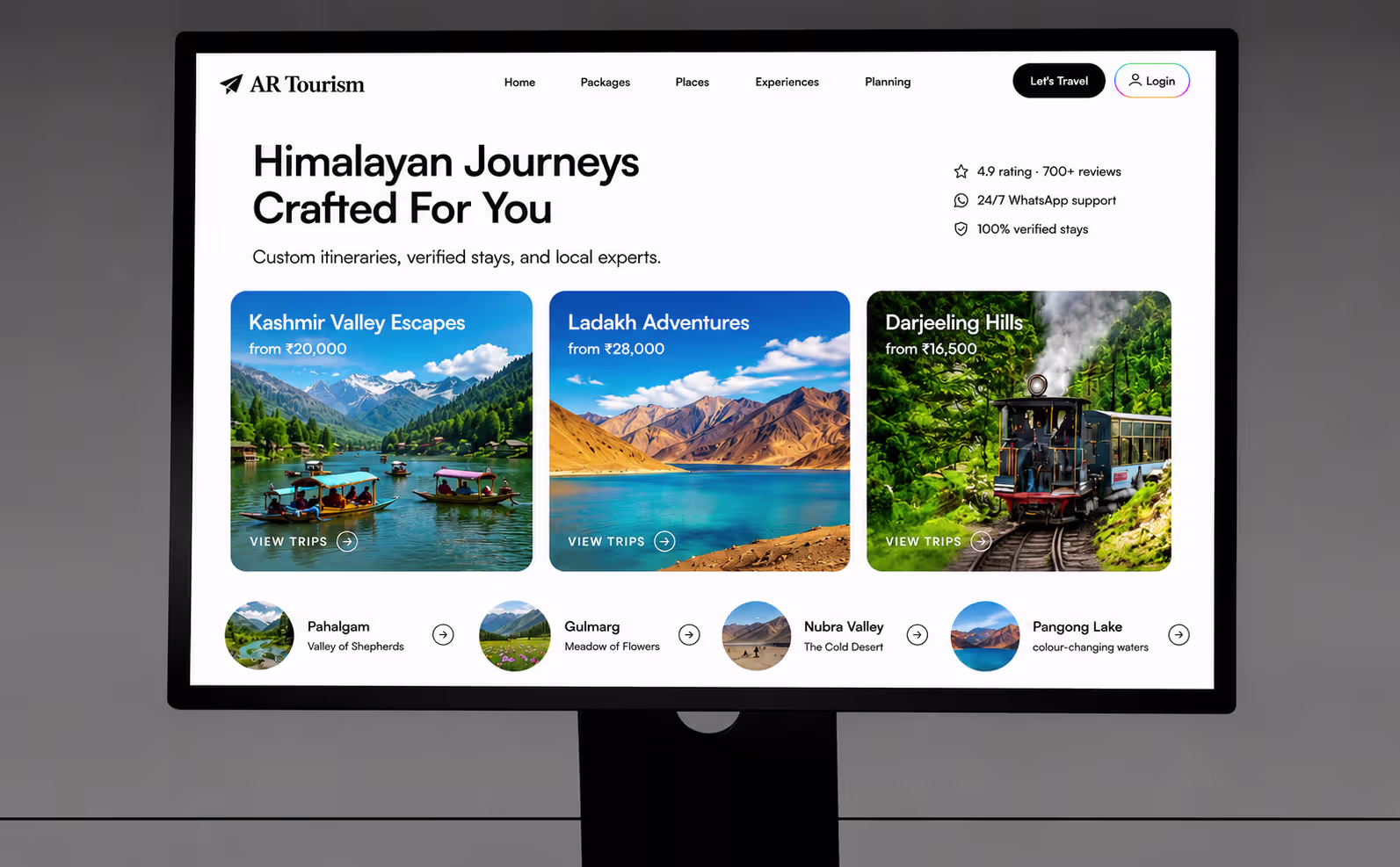 ARTourism desktop — home