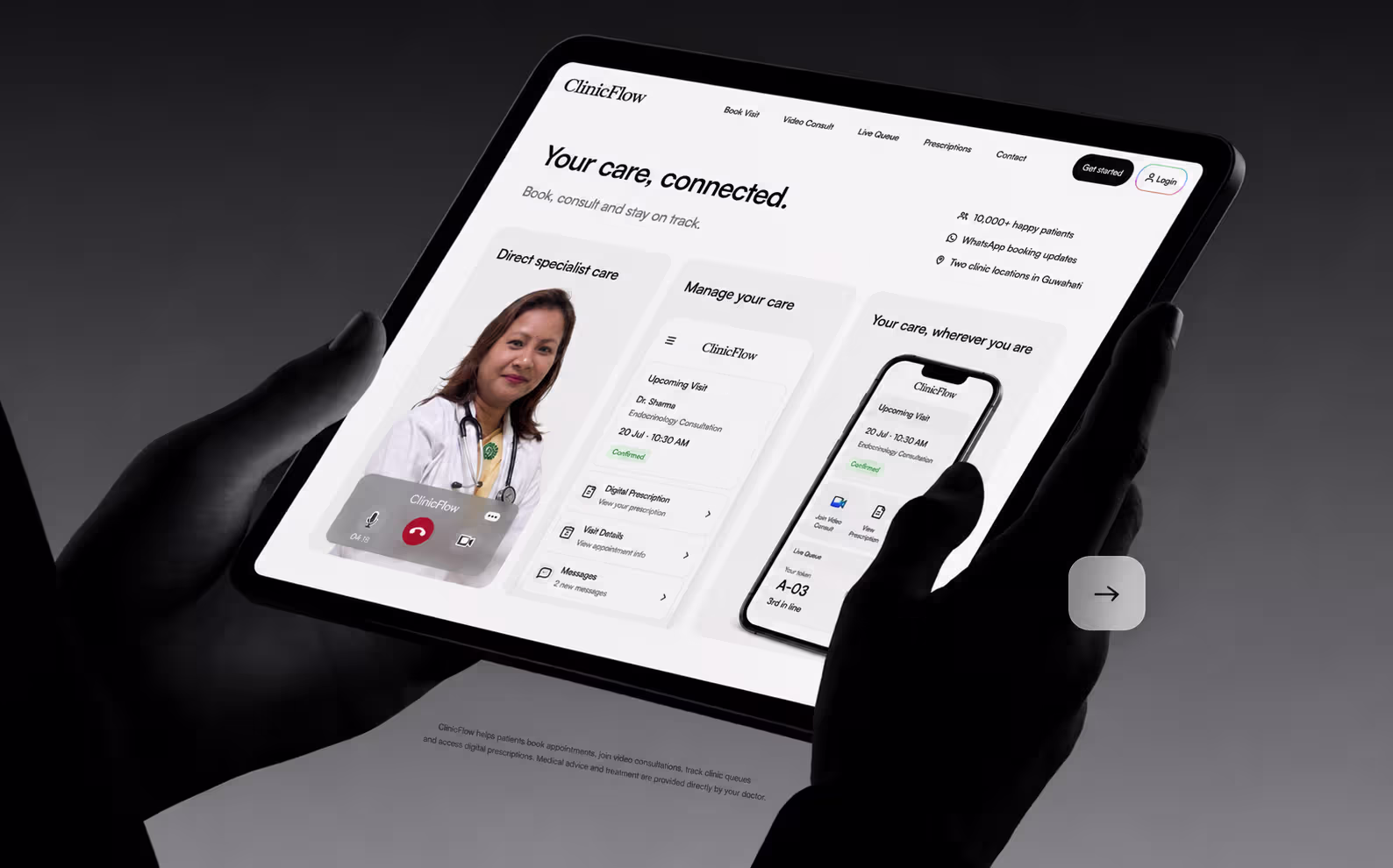 ClinicFlow interface screen 6